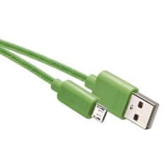 Emos USB kabel SM7006G USB 2.0 A/M - micro B/M, 1m, zelený