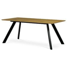 Autronic Moderní jídelní stůl Stůl jídelní 180x90x75 cm, deska MDF, 3D dekor divoký dub (HT-723 OAK)