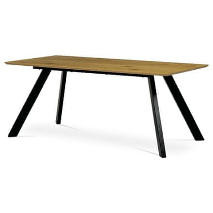 Autronic Moderní jídelní stůl Stůl jídelní 180x90x75 cm, deska MDF, 3D dekor divoký dub (HT-723 OAK)