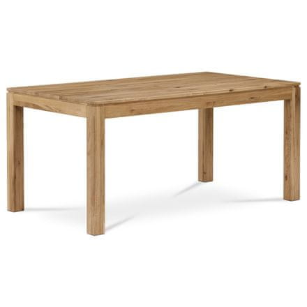 Autronic Dřevěný jídelní stůl Stůl jídelní 160x90x75 cm, masiv dub, povrchová úprava olejem (DS-F160 DUB)