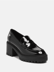 Guess Dámská obuv na podpatku, mokasíny Lifts černé 36