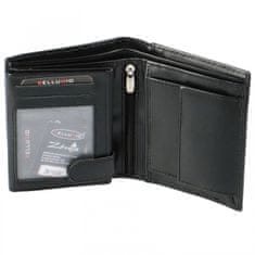 Bellugio Pánská kožená peněženka na výšku Bellugio Luvis, černá