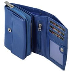 Bellugio Trendy malá dámská peněženka Bellugio Ingwent, modrá