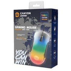 Canyon Počítačová myš BRAVER GM-728 optická/ 7 tlačítek/ 12800DPI