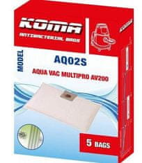 KOMA Sáčky do vysavače AQ02S - AquaVac Multipro 200 textilní, 5ks