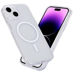 eSTUFF Kryt na mobil Berlin Magnetic Hybrid Case na Apple iPhone 15 Plus - průhledný