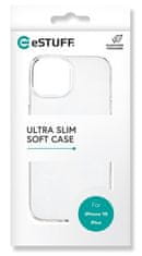 eSTUFF Kryt na mobil INFINITE Vienna Soft Case na na Apple iPhone 15 Plus - průhledný