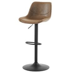 Autronic Barová židle Židle barová, krémová ekokůže, kov černá (AUB-714 CRM)