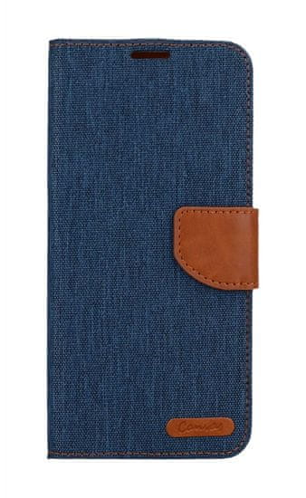 Canvas Pouzdro Xiaomi Redmi 12 knížkové modré tmavé 115727