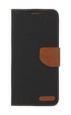 Canvas Pouzdro Xiaomi Redmi 12 knížkové černé 115720