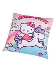 Hollywood Plyšový dekorativní polštář - Hello Kitty - 35 x 35 cm
