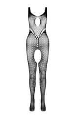 Passion Passion Bodystocking (BS078), červený obleček síťovaný