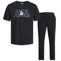 Jack&Jones Pánské pyžamo JACULA Standard Fit 12254994 Black (Velikost L)