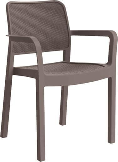 KETER Plastová židle Samanna capuccino