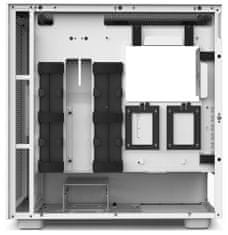 NZXT skříň H7 Flow edition / ATX / 2x 120 mm fan / USB-C / 2x USB / prosklená bočnice / mesh panel / bílá