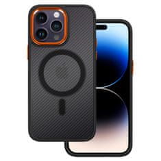 MobilPouzdra.cz Kryt MagSafe Carbon pro Apple iPhone 12 Pro Max , barva černá-orange