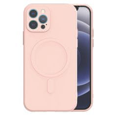 Protect Pouzdro Protect MagSilicone Case iPhone 13 Růžové