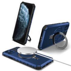 VšeNaMobily.cz Kryt odolný MagSafe Metal Ring pro Apple iPhone 11 Pro , barva modrá