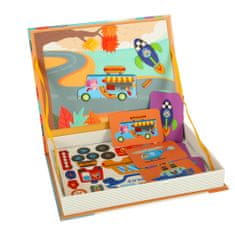 MG Magnetic Book magnetické puzzle, dopravní prostředky