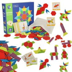 MG Blocks Montessori dřevěné puzzle 155 ks