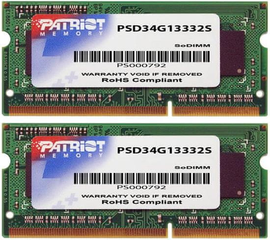 Patriot Paměť DDR3 4GB SL 1333 SO-DIMM