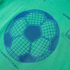 Vidaxl Dětské tričko Fotbalový míč zelené 104