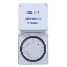 Solight  Venkovní denní časový spínač 230V/16A/IP44/3500W, bílý