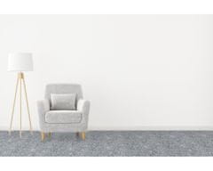 AKCE: 100x100 cm Metrážový koberec Santana 14 šedá s podkladem resine, zátěžový (Rozměr metrážního produktu Bez obšití)