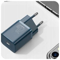 BASEUS Rychlonabíječka USB-C PD QC 20W, CCSUP-B03 modrá