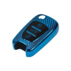 Stualarm TPU obal pro klíč Hyundai/Kia, carbon modrý (484HY102CB)