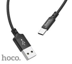Hoco Data kabel X14 Times speed, USB-C, 3A, 1m, černá