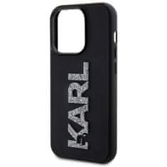 Karl Lagerfeld Originální kryt KARL LAGERFELD hardcase 3D Rubber Glitter Logo KLHCP15L3DMBKCK for Apple iPhone 15 Pro , barva černá