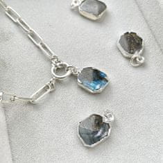 Decadorn Okouzlující náhrdelník s labradoritem + stříbrný řetízek zdarma