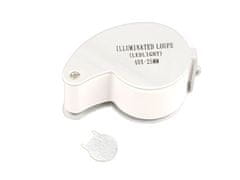 Verk 09002 Skládací mineralogická lupa LED - zvětšení 40x