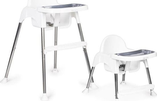 EcoToys Jídelní židlička 2v1 bílá