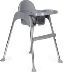 EcoToys Dětská jídelní židlička 2v1 šedá