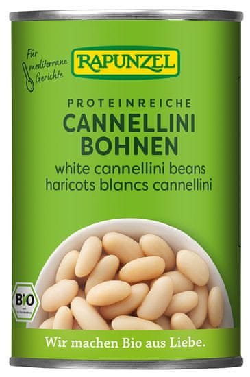 Rapunzel Bio bílé fazole sterilované 400 g