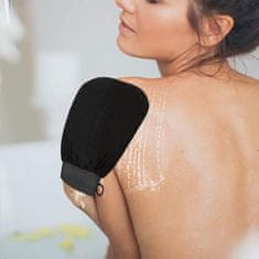 Netscroll 2x peelingová rukavice pro odstranění odumřelých buněk kůže, rukavice na peeling, které připraví kůži na depilaci nebo aplikaci samoopalovacího krému, zlepšují vstřebávání krému, ScrubGlove