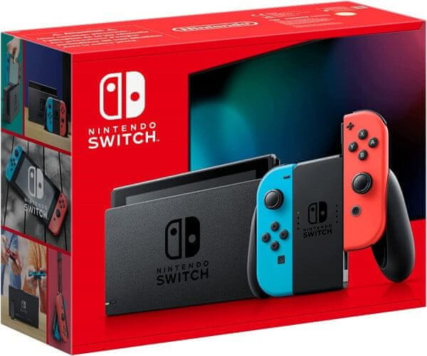 Levně Nintendo Switch (2022), červená/modrá (NSH0062)