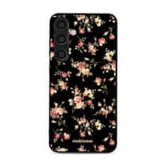 Mobiwear Prémiový lesklý kryt Glossy na mobil Samsung Galaxy S24 Plus - G039G - Květy na černé