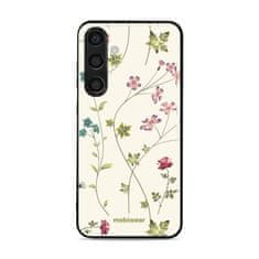 Mobiwear Prémiový lesklý kryt Glossy na mobil Samsung Galaxy S24 Plus - G035G - Tenké rostlinky s květy