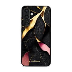 Mobiwear Prémiový lesklý kryt Glossy na mobil Samsung Galaxy S24 Plus - G021G Černý a zlatavý mramor
