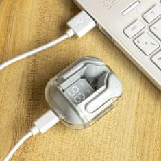 InnovaGoods Bezdrátová sluchátka s nabíjecím pouzdrem Grey InnovaGoods
