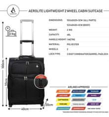 Aerolite Kabinové zavazadlo AEROLITE T-9639/1-S - černá
