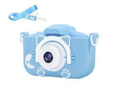 Verk 18257 Dětský digitální fotoaparát kočka modrá