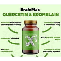 BrainMax Quercetin a Bromelain - Kvercetin a Bromelain, 100 kapslí