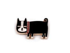 Kraftika 1ks černá pejsek brož pes, slon, liška