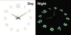 KIK Nástěnné hodiny fluorescenční 50-60cm 12 číslic