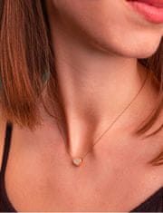 Vuch Něžný bronzový náhrdelník s krystaly Rose Gold Rurik