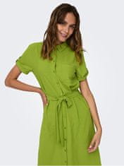 Jacqueline de Yong Dámské šaty JDYLION Regular Fit 15287297 Lima Bean Green (Velikost M)